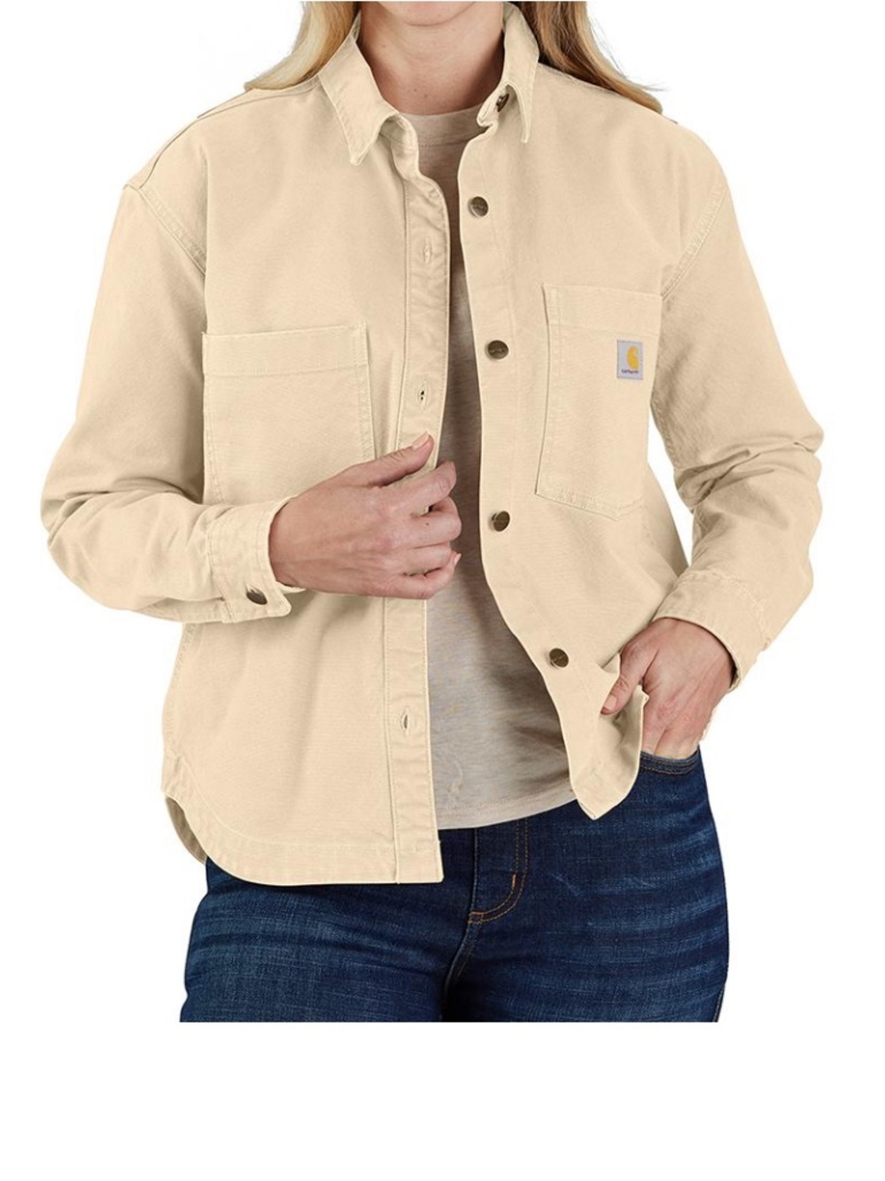 Carhartt Rugged Flex Cream and Black Label Loose-Fit Shirt (99% Cotton) - Picture 5 of 5